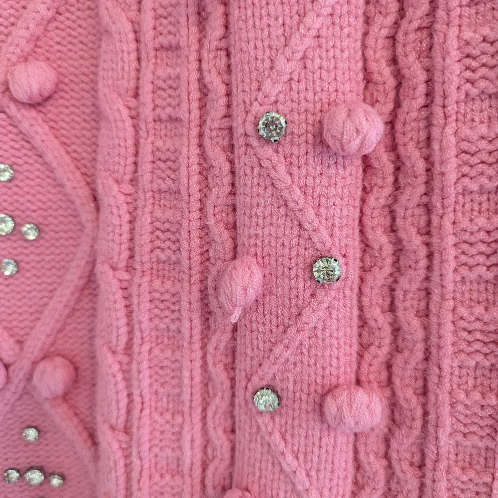 Boston Proper Pink Rhinestone Sweater - Picture 4 of 10